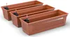Blumenkasten Milano 3er Set - Terrakotta - Mit Hydroeinsatz Produktbild-Vorschau 1