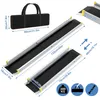 JOIEYOU 2X Rollstuhlrampe Teleskop 76-122 cm Aluminium Produktbild-Vorschau 2