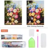Diamond Painting 5D Blumen Diamant Painting Bilder 30 * Produktbild-Vorschau 3