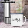 Trendation - Herzschlag Wohnwagen Wohnmobil Emaille Tasse Produktbild-Vorschau 4