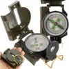 Multiple views of a military-style compass, one held in a hand. Anteprima dell’immagine prodotto