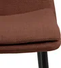 Becca chaise de salle à manger tissu orange. Voir les images du produit 8