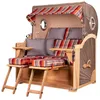 Strandkorb-Set - bene living - Königssee Teak - PE grau- Produktbild-Vorschau 15