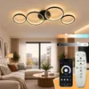 Moderne LED plafondlamp 4-ring, trappenloos dimbaar, Podgląd zdjęcia produktu 1