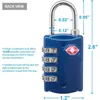 2er Set TSA-Gepäckschlösser Rot & Blau 4-Stellig Produktbild-Vorschau 2