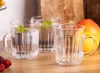 Bicchiere in vetro a righe con manico 230ml Venus 1 pezzo Anteprima dell’immagine prodotto 4