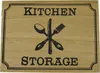 Vintage Retro Besteckkorb aus Holz mit Ledergriff Produktbild-Vorschau 3