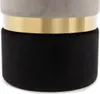 Hocker Zora 100 2er-Set Grau / Gold / Schwarz Produktbild-Vorschau 5