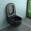Soho Whirlflush Hänge Wand WC Spülrandlos Toilette Schwarz Produktbild-Vorschau 7