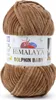 A ball of brown yarn with a label. Podgląd zdjęcia produktu