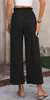 ASKSA Damen Leinenhose Sommer Hohe Taille Leichte Capri Produktbild-Vorschau 4
