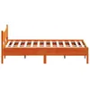 Massivholzbett ohne Matratze Wachsbraun 120x190 cm Produktbild-Vorschau 5