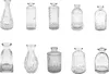 Set di 10 vasi Relaxdays, con superficie ruvida, design Anteprima dell’immagine prodotto 1