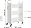 VEVOR Bücherwagen, 150 kg Tragkraft, Bibliothekswagen, 77 x Produktbild-Vorschau 8