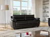 Vente-unique MANOA, Wohnzimmer, Schwarz, 3 Sitz(e), Produktbild-Vorschau 3
