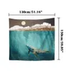 130cm x 150cm Západ slunce tapiserie Strom tapiserie Náhled obrázku produktu 2
