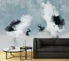 Vlies fototapete Zwei Reiher abstrakt 150x105 cm Feeby Grau Produktbild-Vorschau 2