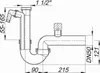Dallmer Röhren-Siphon 100/1 SLR, mit Rohrbelüfter, 1 1/2" x Produktbild-Vorschau 2