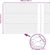 vidaXL : Clôture en panneaux soudés, 1,2 x 10 mètres, acier Voir les images du produit 8