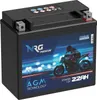 NRG AGM Motorradbatterie YTX20L-BS 22Ah 12V Produktbild-Vorschau 2