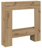 vidaXL Cornice per caminetto Artisan rovere 81x18x82 cm Anteprima dell’immagine prodotto 1