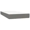 vidaXL Boxspringbett mit Matratze Dunkelgrau 200x200 cm Produktbild-Vorschau 4