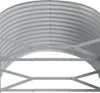 A close-up view of a raised garden bed made of corrugated metal. Anteprima dell’immagine prodotto