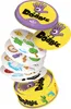 A stack of cards from the game Dobble, with two tins of the game. Náhled obrázku produktu