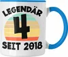 Trendation - 4. Geburtstag Tasse Geschenk Lustiger Spruch Produktbild-Vorschau 1