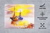 MuchoWow® Mauspad Mousepad Malerei - Boot - Wasser - Produktbild-Vorschau 2