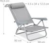 relaxdays 10026478_111 relaxdays Klappstuhl grau Podgląd zdjęcia produktu 4