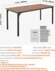 VEVOR Rechteckiger Esstisch Küchentisch Holztisch (180 cm / Produktbild-Vorschau 7