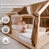 Nebesá na domčekovú posteľ 67x320 cm nugátové bez zlatej Náhľad obrázku produktu 5