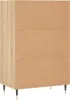 vidaXL Highboard Sonoma-Eiche 57x35x90 cm Holzwerkstoff Produktbild-Vorschau 6