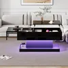 Table basse Merax haute brillance Lift avec LED, réglable Voir les images du produit 5
