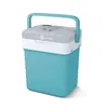 A turquoise and gray electric cooler box with a handle, shown against a white background. Náhľad obrázku produktu