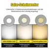 A diagram showing three different light color temperature settings for a solar spotlight. Anteprima dell’immagine prodotto