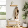 Wandgarderobe aus Holz | Modernes Design mit verdeckten Produktbild-Vorschau 5