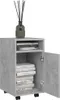 A gray side table with books and a diffuser on top, against a white background. Náhľad obrázku produktu