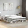 vidaXL Postel White 140x200 cm Dřevěný materiál Náhled obrázku produktu 2