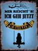 vianmo Holzschild 40x30 cm mir reicht´s ich geh schaukeln Produktbild-Vorschau 1
