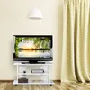 Meuble TV Relaxdays à roulettes, 2 compartiments pour Voir les images du produit 2