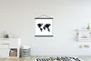 MuchoWow® Textilposter Weltkarte - Aquarell - Einfach 60x60 Produktbild-Vorschau 2