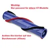 A close-up of a vacuum cleaner brush roll with text overlays. Produktbild-Vorschau