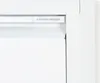 A close-up view of the top corner of a white cabinet with a label that reads "SPINDER DESIGN". Produktbild-Vorschau
