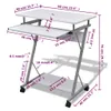 Table d'ordinateur chariot d'ordinateur PC table de bureau Voir les images du produit 6
