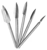 5 pièces/kit d'outils de gravure sur bois Fraise racine Voir les images du produit 3