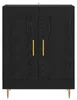 vidaXL Credenza look rovere nero 69,5 x 34 x 90 cm Anteprima dell’immagine prodotto 6