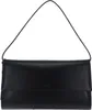 A black clutch bag with a thin strap, presented against a white background. Produktbild-Vorschau