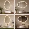 S'AFIELINA Specchio Bagno LED 48 × 72 cm, Asimmetrico, Anteprima dell’immagine prodotto 12
